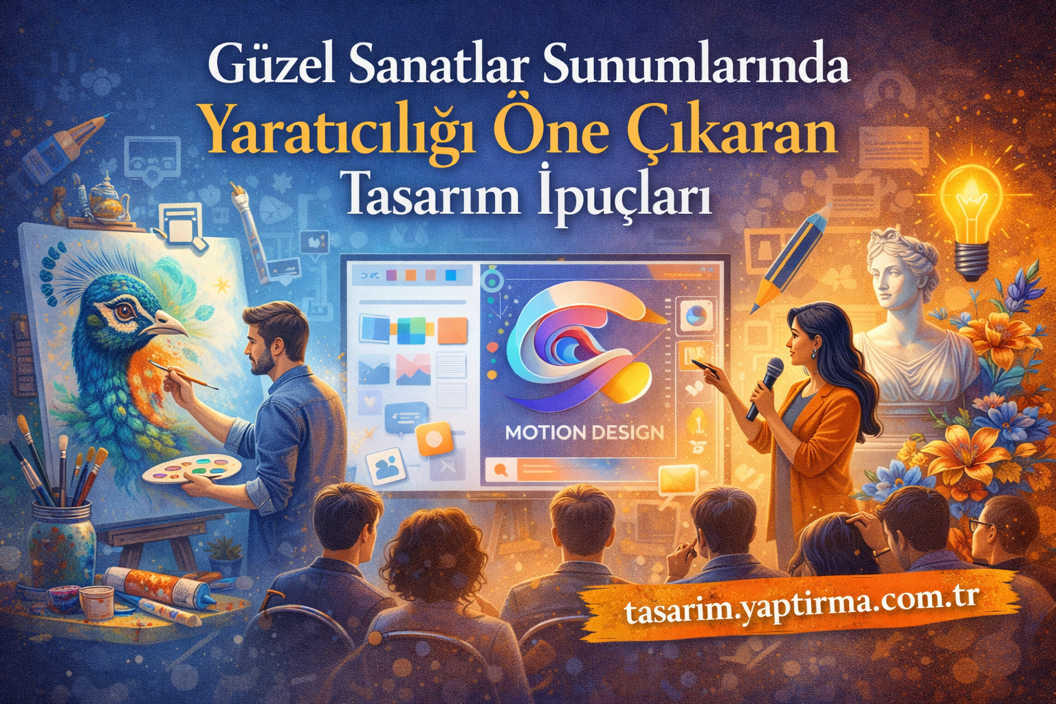 Read more about the article Güzel Sanatlar Sunumlarında Yaratıcılığı Öne Çıkaran Tasarım İpuçları