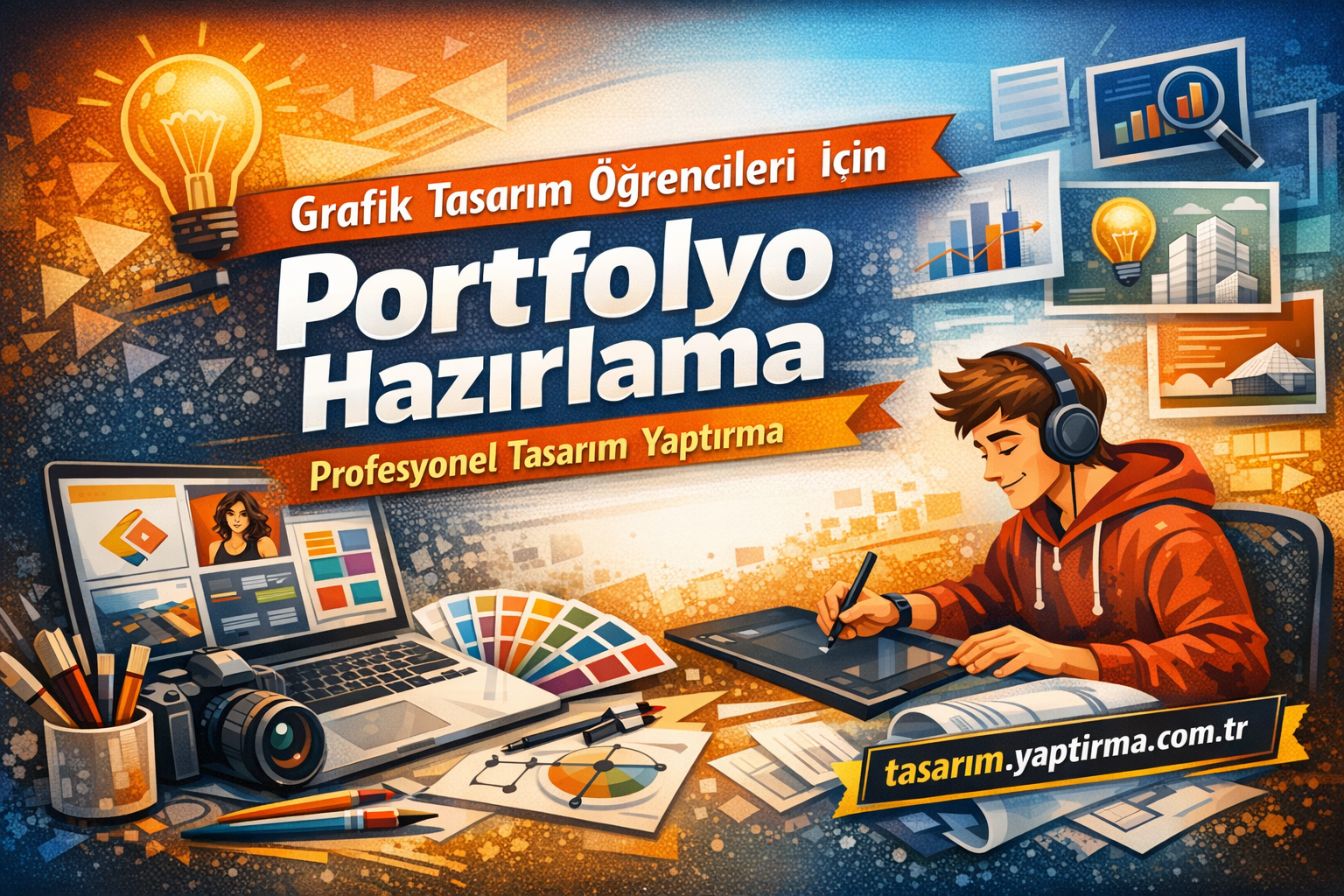 Read more about the article Grafik Tasarım Öğrencileri İçin Portfolyo Hazırlama | Profesyonel Tasarım Yaptırma
