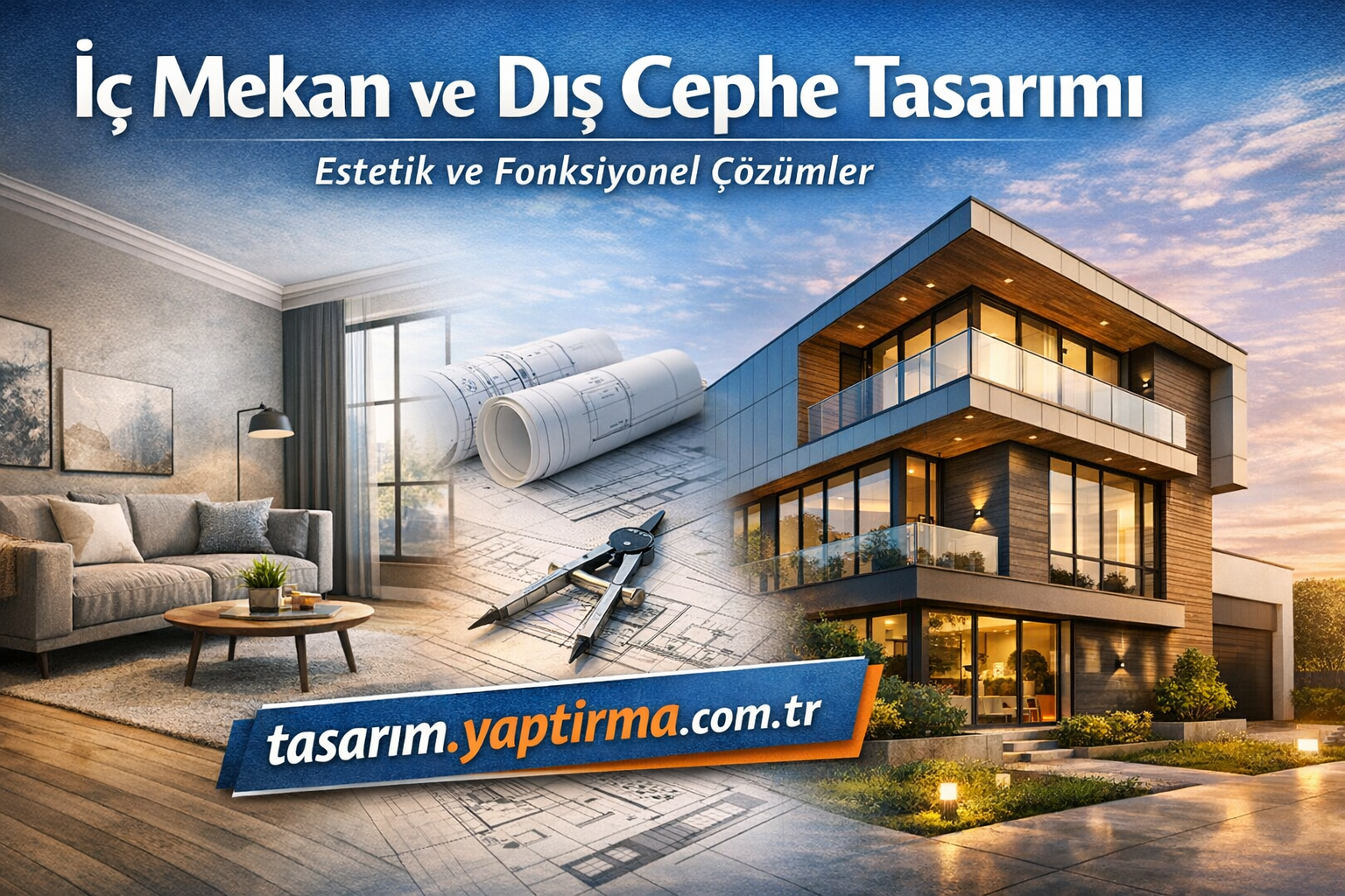 Read more about the article İç Mekan ve Dış Cephe Tasarımı | Estetik ve Fonksiyonel Çözümler