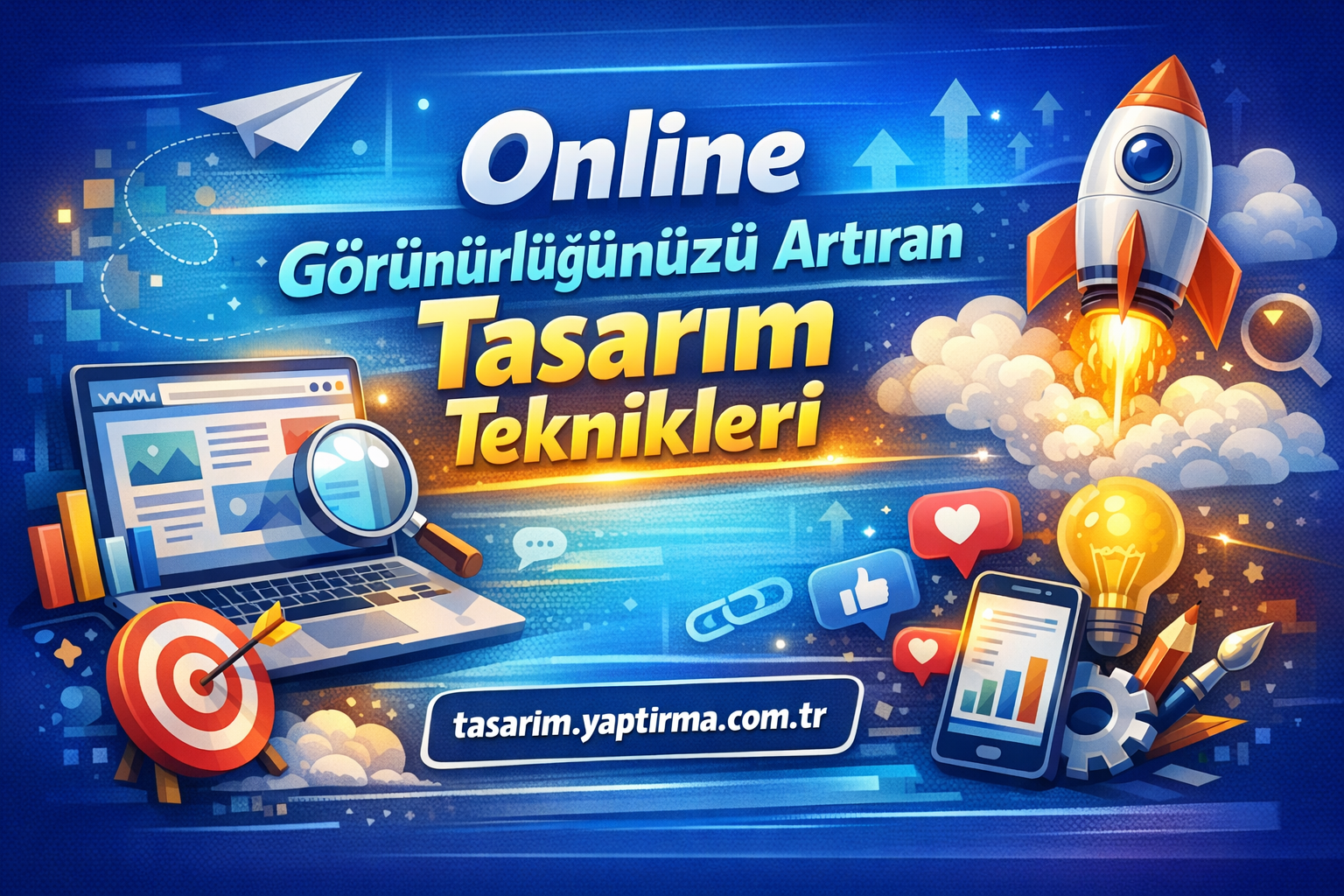 Read more about the article Online Görünürlüğünüzü Artıran Tasarım Teknikleri