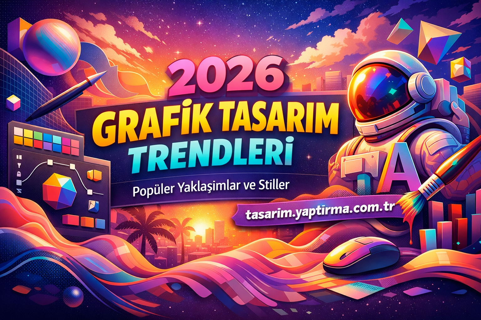 Read more about the article 2026 Grafik Tasarım Trendleri | Popüler Yaklaşımlar ve Stiller