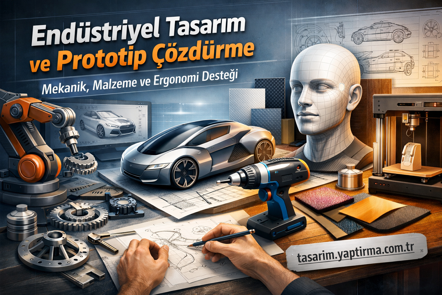 Read more about the article Endüstriyel Tasarım ve Prototip Çözdürme | Mekanik, Malzeme ve Ergonomi Desteği