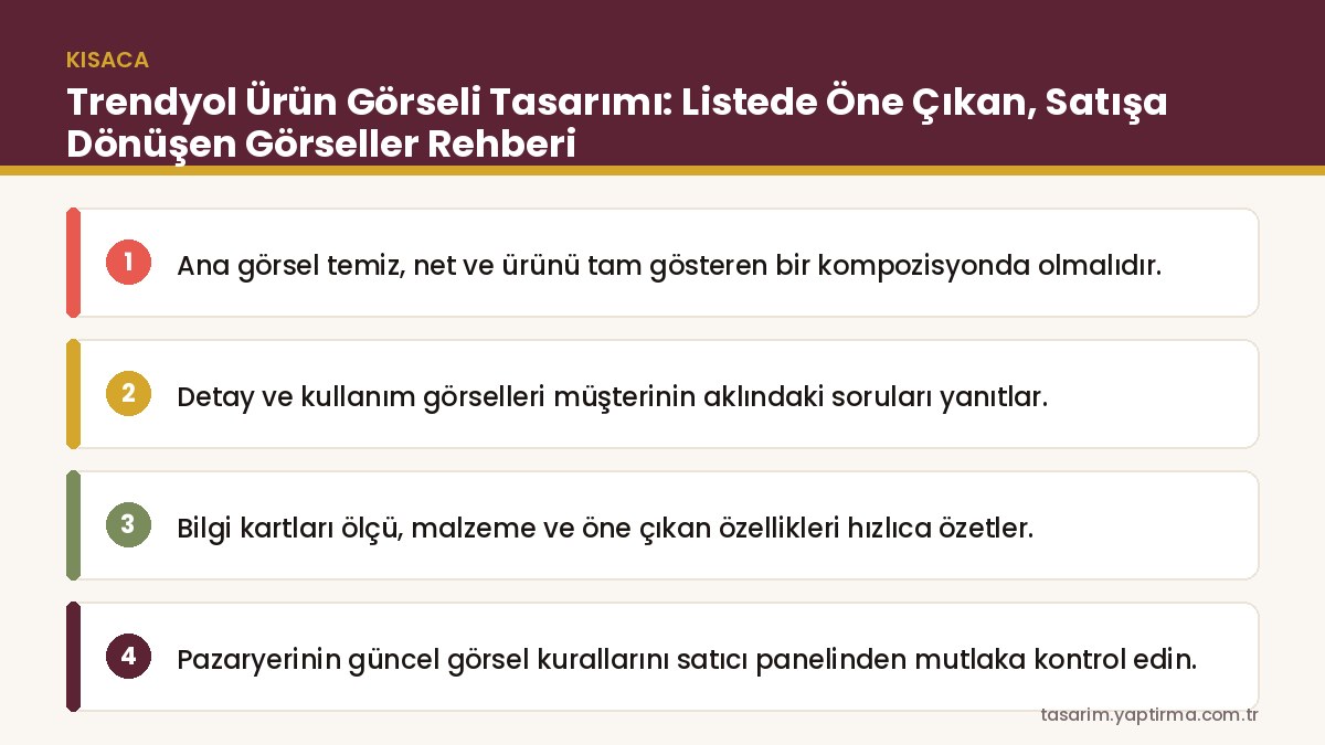 Trendyol ürün görseli – ana görsel, detay ve bilgi kartı